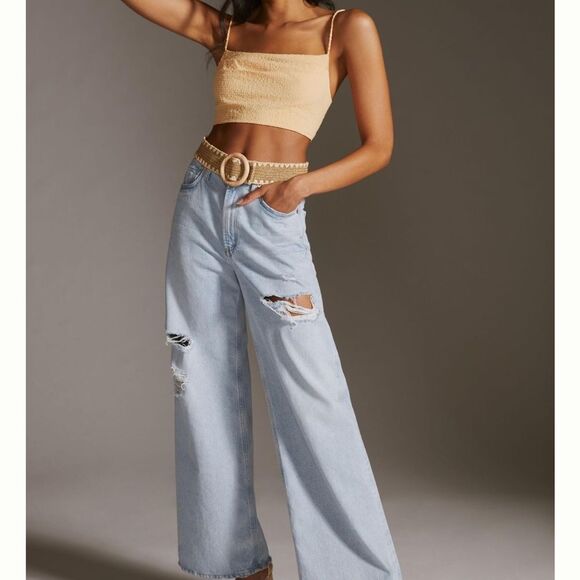 Anthropologie Sunday in Brooklyn Gingham Textured Crop Top- XL NWT - Picture 10 of 10